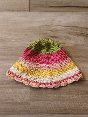 Gymboree Pretty Lady Stripe Straw Sunhat Size 2T-5T (K)